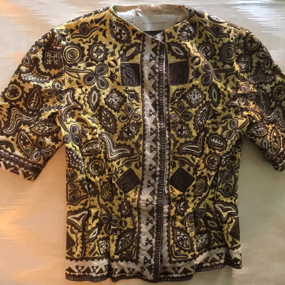 Elie Tahari Embroidered Blazer